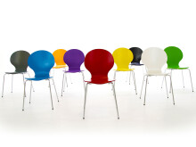 Stapelstuhl >Marcus< aus MDF - 49x87x53cm (BxHxT)