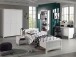 Jugendzimmer-Set >ERIK< in Weiß aus Massiv Kiefer und MDF