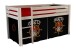 Spielbett >PINO< in Kiefer massiv weiss lackiert - 210x114x106 (BxHxT)