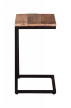 Beistelltisch >IRON< in braun / schwarz - 40x70x30 (BxHxT)