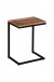 Beistelltisch >IRON< in braun / schwarz - 40x70x30 (BxHxT)