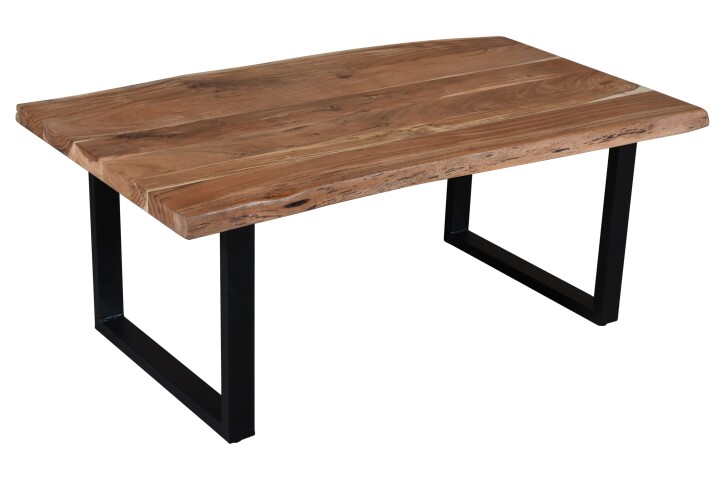 Couchtisch >Coffetable< in Akazie / schwarz - 110x45x65 (BxHxT)