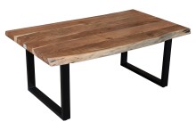 Couchtisch >Coffetable< in Akazie / schwarz - 110x45x65 (BxHxT)