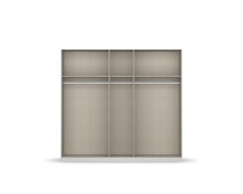 Drehtürenschrank >Artemis< in Eiche Artisan / Glas champagne - glä
