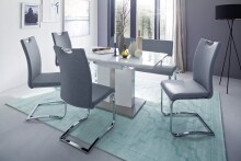 Polsterbank >TIRANA< in graublau - 155x85x58cm (BxHxT)