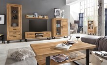 Couchtisch >Tom-I< in Wildeiche / schwarz aus...