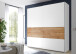 Schwebetürenschrank >Maye< in Weiß/Wildeiche - 215x210x59cm (BxHxT)
