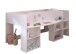 Kinderbett >Pirouette 1< in Weiss mit rose oder grau abgesetzt