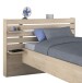 Einzelbett >Escale 1< in Japanische Eiche - 217x122x89cm (LxBxH)