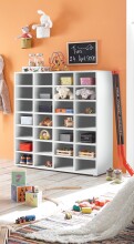Regal >Boots< in Weiß matt - 92x98x33cm (BxHxT)