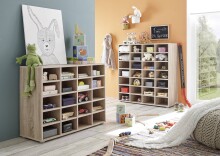 Regal >Boots< in Eiche Sonoma - 92x95x33cm (BxHxT)