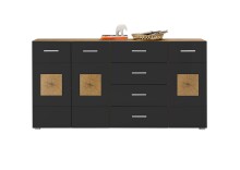 Sideboard >Georgia< in Eiche Artisan Nachbildung -...