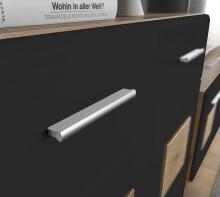 Sideboard >Georgia< in Eiche Artisan Nachbildung - 180x92x38cm (BxHxT)