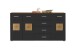 Sideboard >Georgia< in Eiche Artisan Nachbildung - 180x92x38cm (BxHxT)