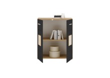 Kommode >Georgia< in Eiche Artisan Nachbildung - 80x92x38cm (BxHxT)