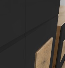 Kommode >Georgia< in Eiche Artisan Nachbildung - 80x92x38cm (BxHxT)
