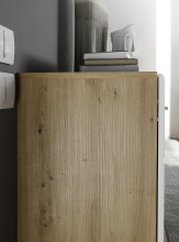 Kommode >Georgia< in Eiche Artisan Nachbildung - 80x92x38cm (BxHxT)