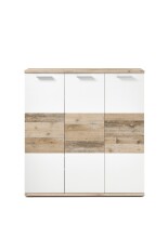 Schuhschrank >Hugo< in Weiß matt - 120x118x38cm (BxHxT)