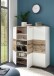 Schuhschrank >Hugo< in Weiß matt - 120x118x38cm (BxHxT)
