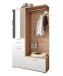 Kompaktgarderobe >Entra< in Eiche Artisan Nachbildung - 117x198x38 (BxHxT)