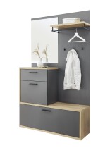 Kompaktgarderobe >Louis< in Dunkelgrau -...