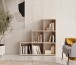 Regal >Luna< in Eiche Sonoma

 - 112x114x35cm (BxHxT)