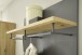 Garderobenpaneel >Melisande< in Grau matt - 85x95x27cm (BxHxT)
