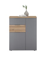 Schuhschrank >Melisande< in Grau matt - 85x103x38cm (BxHxT)