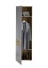 Garderobenschrank >Melisande< in Grau matt - 60x200x38cm (BxHxT)