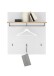 Garderobenpaneel >Melisande< in Weiß matt - 85x95x27cm (BxHxT)