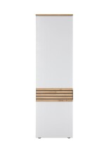 Garderobenschrank >Melisande< in Weiß matt - 60x200x38cm (BxHxT)