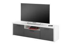 TV-Board >Modica< in Weiß - 160x46x38cm (BxHxT)