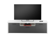 TV-Board >Modica< in Weiß - 160x46x38cm (BxHxT)