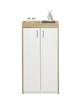Schuhschrank >Pincas< in Artisan Eiche - 64x126x38cm (BxHxT)