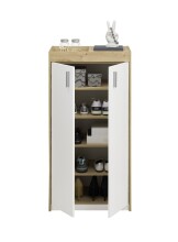 Schuhschrank >Pincas< in Artisan Eiche - 64x126x38cm (BxHxT)