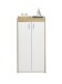 Schuhschrank >Pincas< in Artisan Eiche - 64x126x38cm (BxHxT)