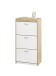 Schuhkipper >Pincas< in Artisan Eiche - 64x126x38cm (BxHxT)