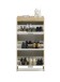 Schuhkipper >Pincas< in Artisan Eiche - 64x126x38cm (BxHxT)