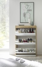 Schuhkipper >Pincas< in Artisan Eiche - 84x126x38cm (BxHxT)
