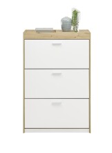 Schuhkipper >Pincas< in Artisan Eiche - 84x126x38cm (BxHxT)