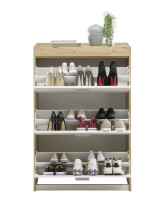 Schuhkipper >Pincas< in Artisan Eiche - 84x126x38cm (BxHxT)