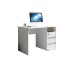 Schreibtisch >Flinn< in Weiß matt - 110x75x65cm (BxHxT)