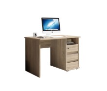 Schreibtisch >Flinn< in Eiche Sonoma hell - 110x75x65cm (BxHxT)