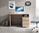 Schreibtisch >Flinn< in Eiche Sonoma hell - 110x75x65cm (BxHxT)