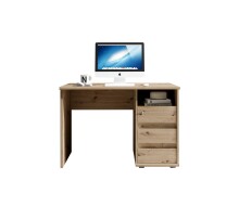 Schreibtisch >Flinn< in Eiche Artisan - 110x75x65cm (BxHxT)