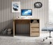 Schreibtisch >Flinn< in Eiche Artisan - 110x75x65cm (BxHxT)
