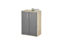 Kommode >BC 1040< in Grau matt - 60x84x35 (BxHxT)