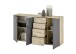 Kommode >BC 1040< in Grau matt - 160x84x35 (BxHxT)
