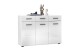 Kommode >BC 1065< in Weiß hochglanz aus MDF - 120x83x40cm (BxHxT)