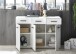 Kommode >BC 1065< in Weiß hochglanz aus MDF - 120x83x40cm (BxHxT)